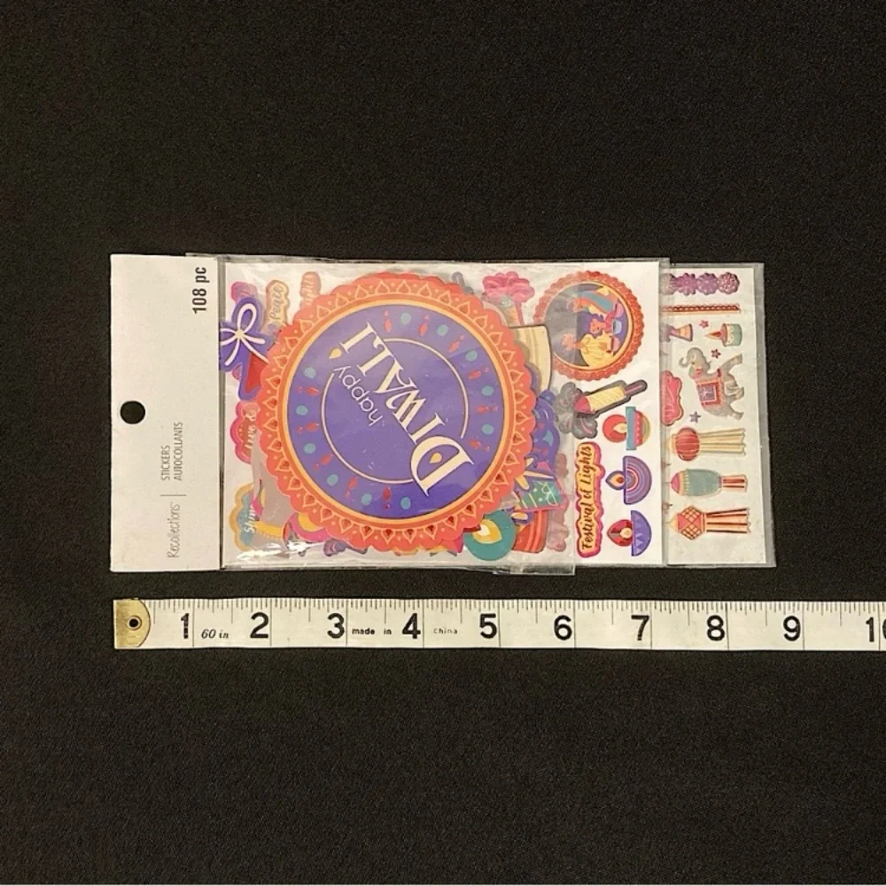 ⭐️ Recollections Diwali 108 Scrapbooking Stickers Pack